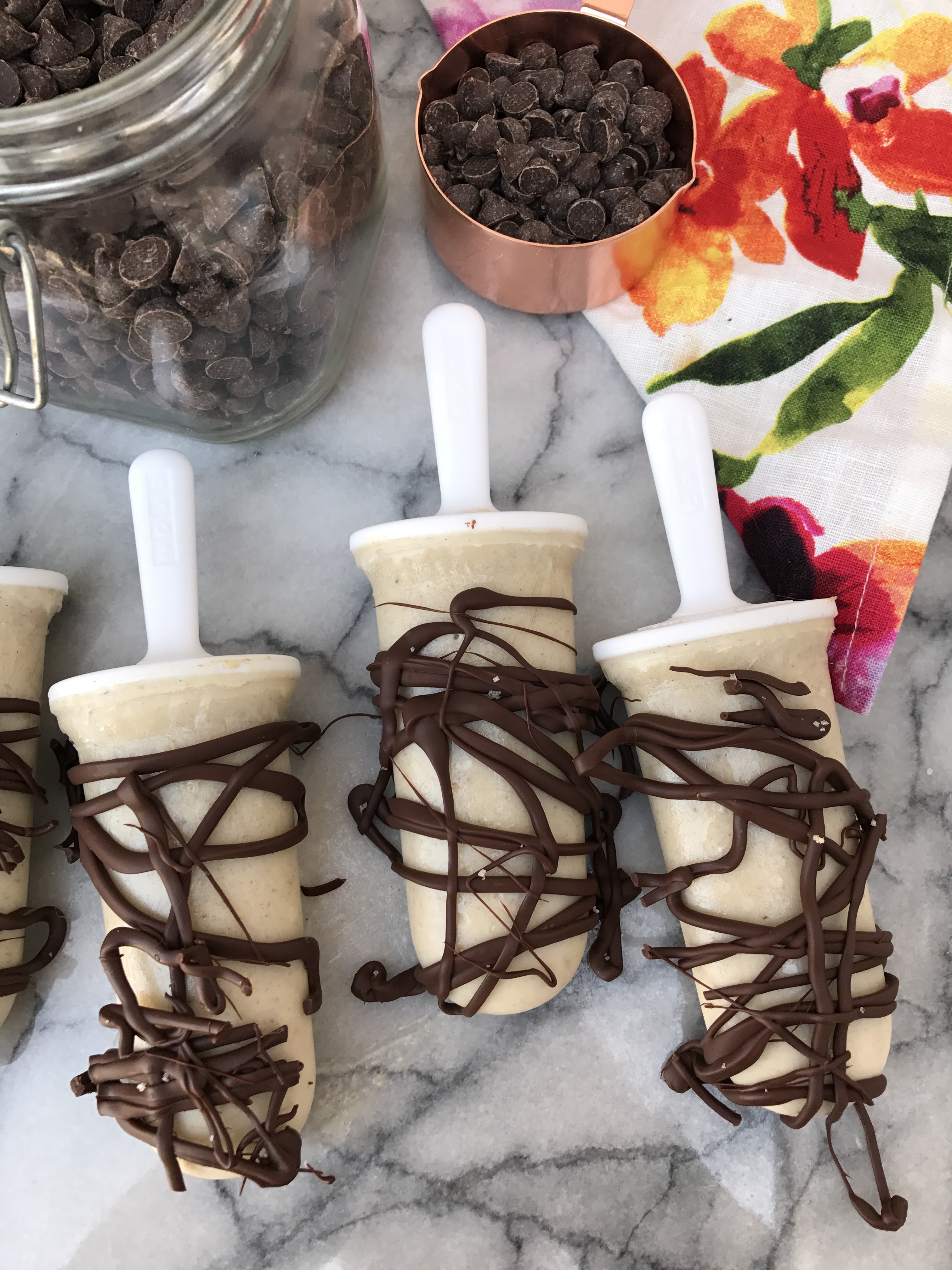 Roasted Banana Popsicles