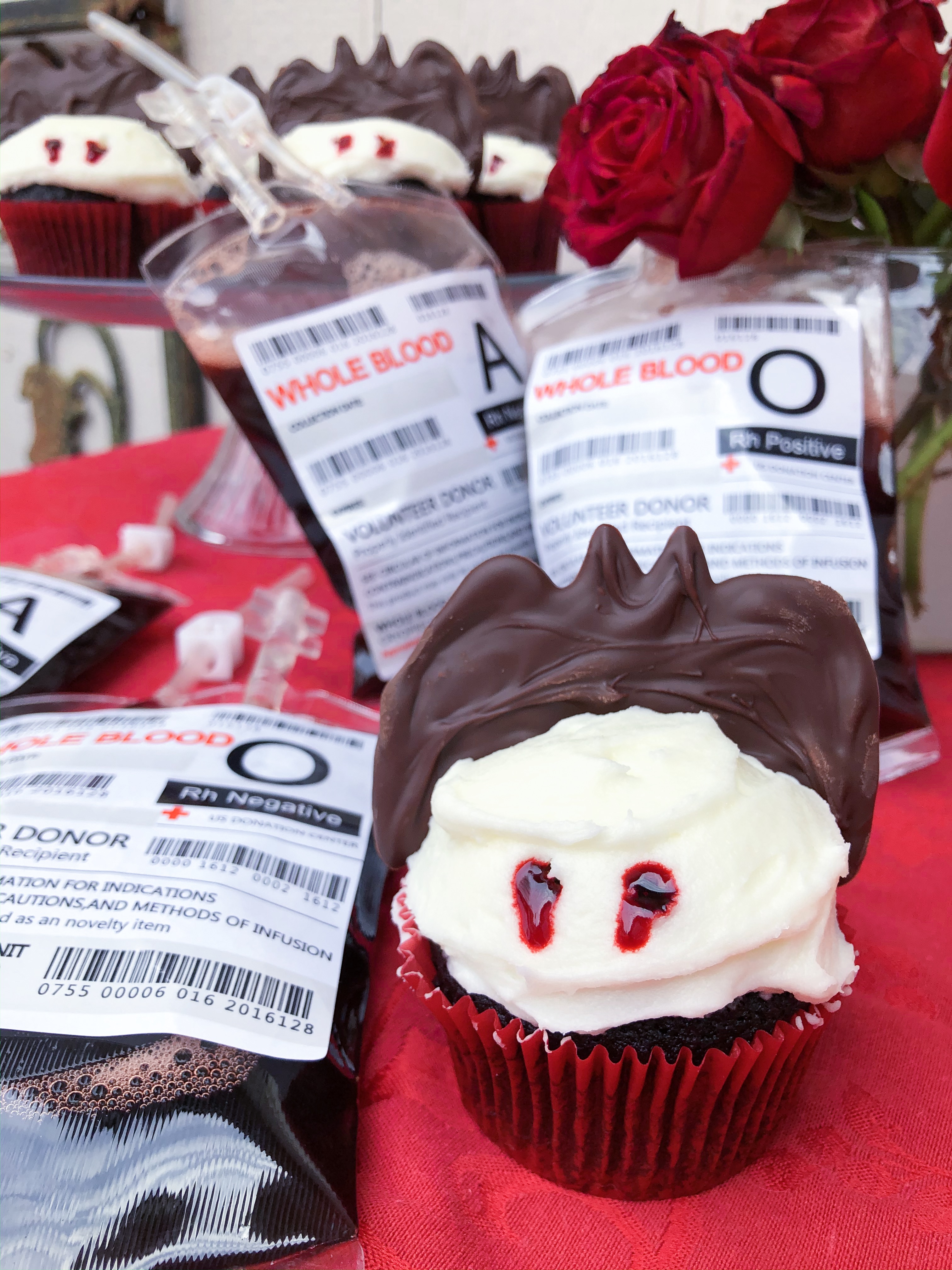 Vampire Bite Cupcakes