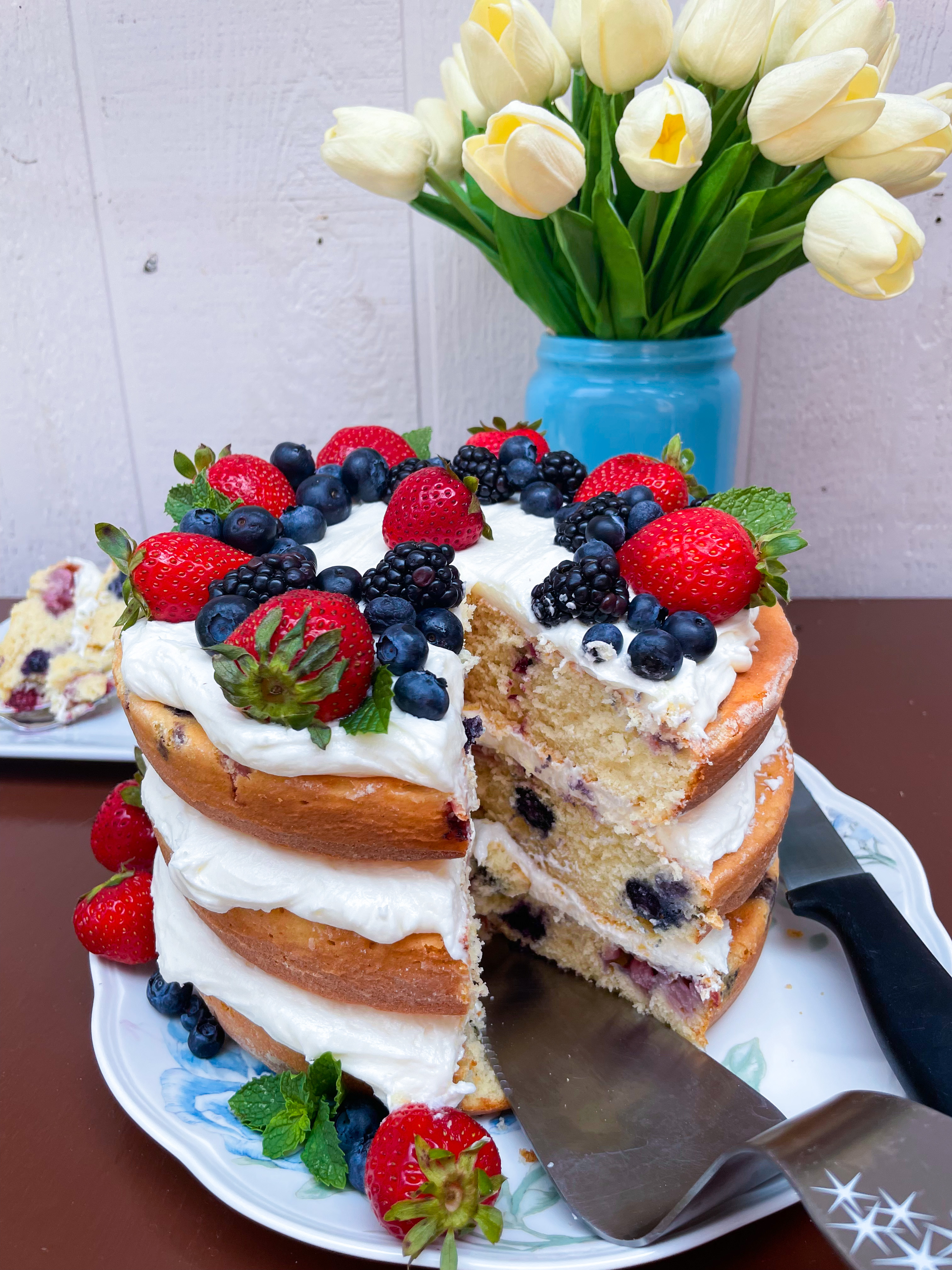 Triple Berry Cake