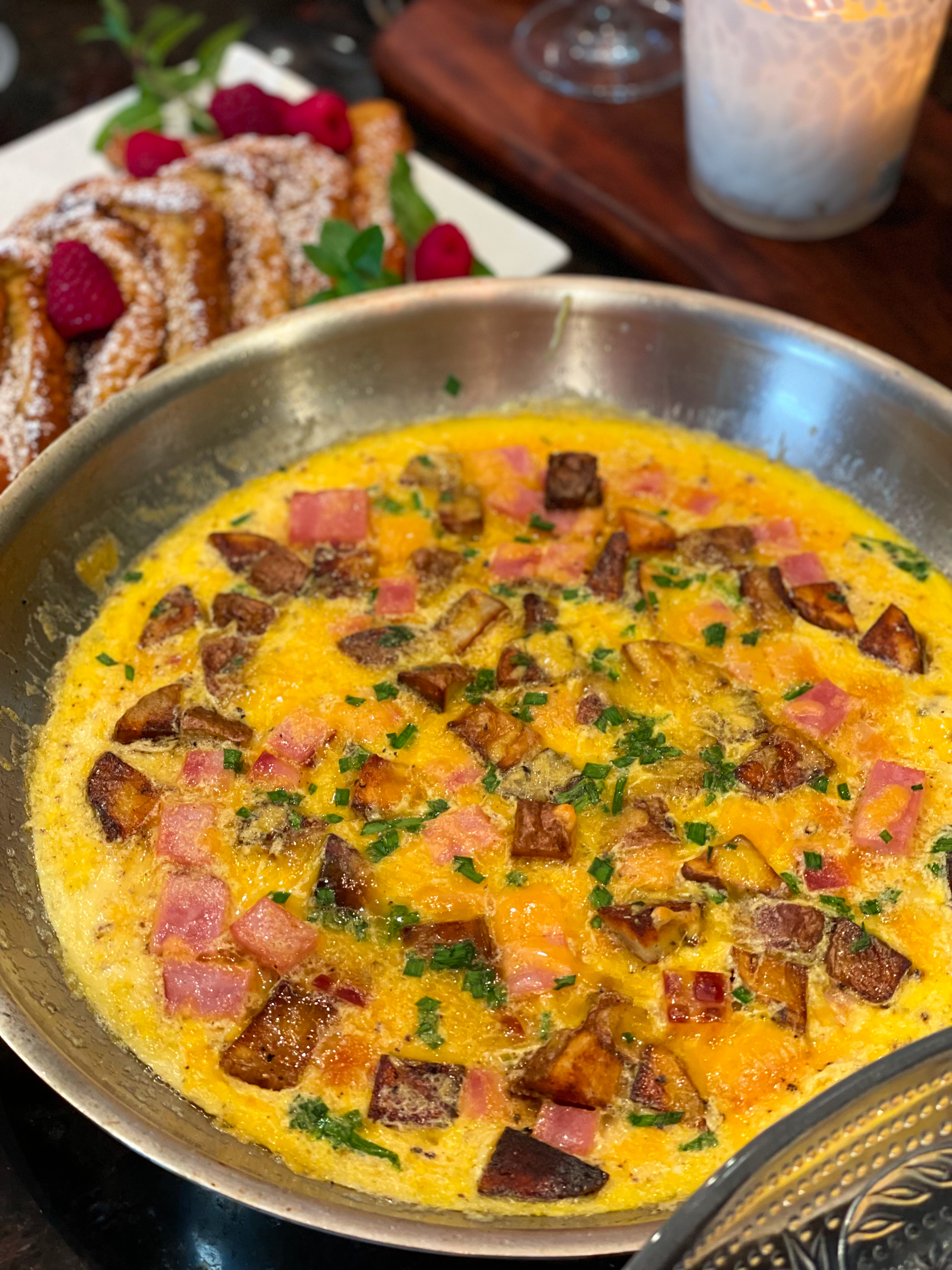 Giant Ham and Cheese Omelet