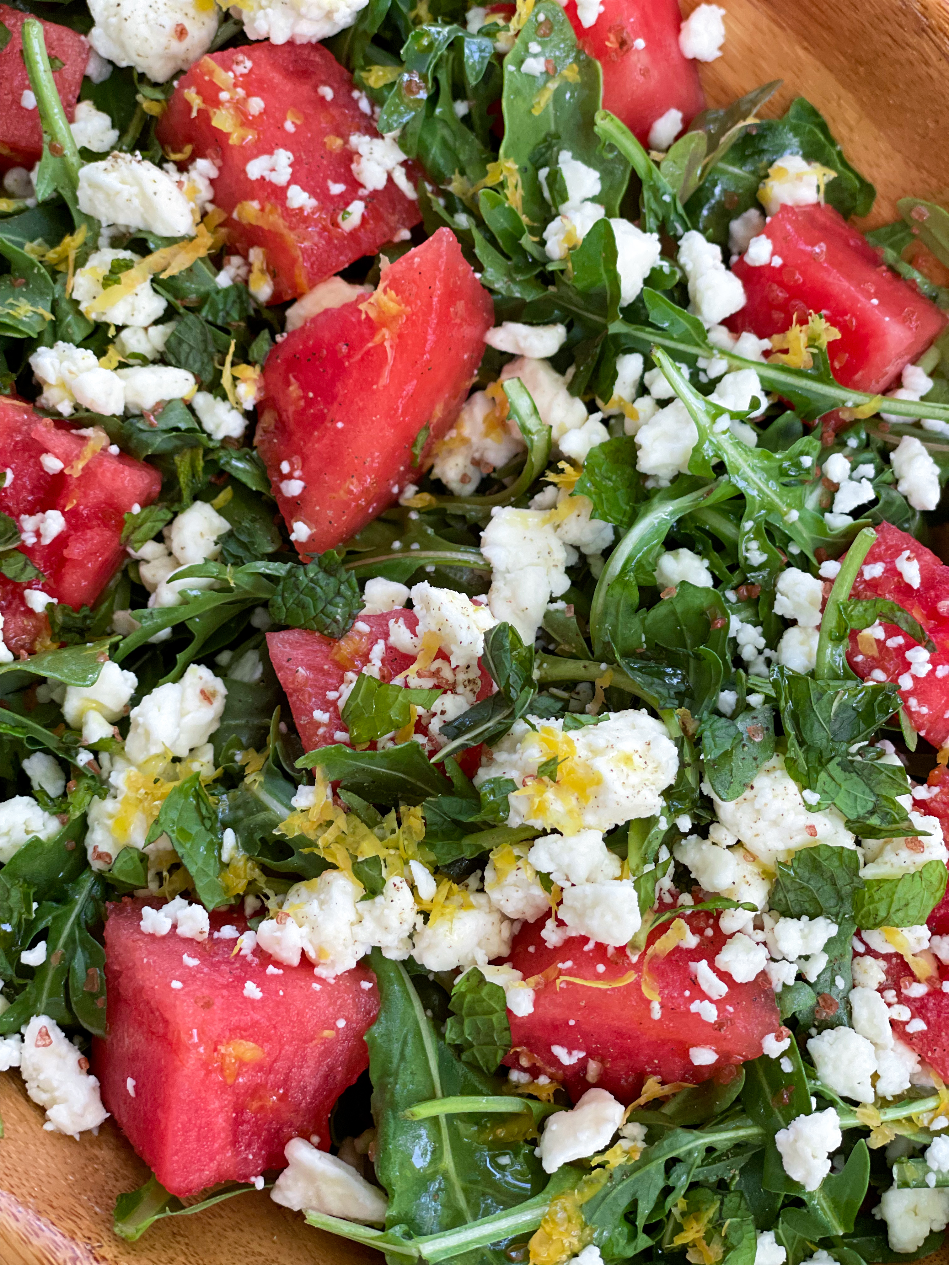 Zesty Watermelon Arugula Salad