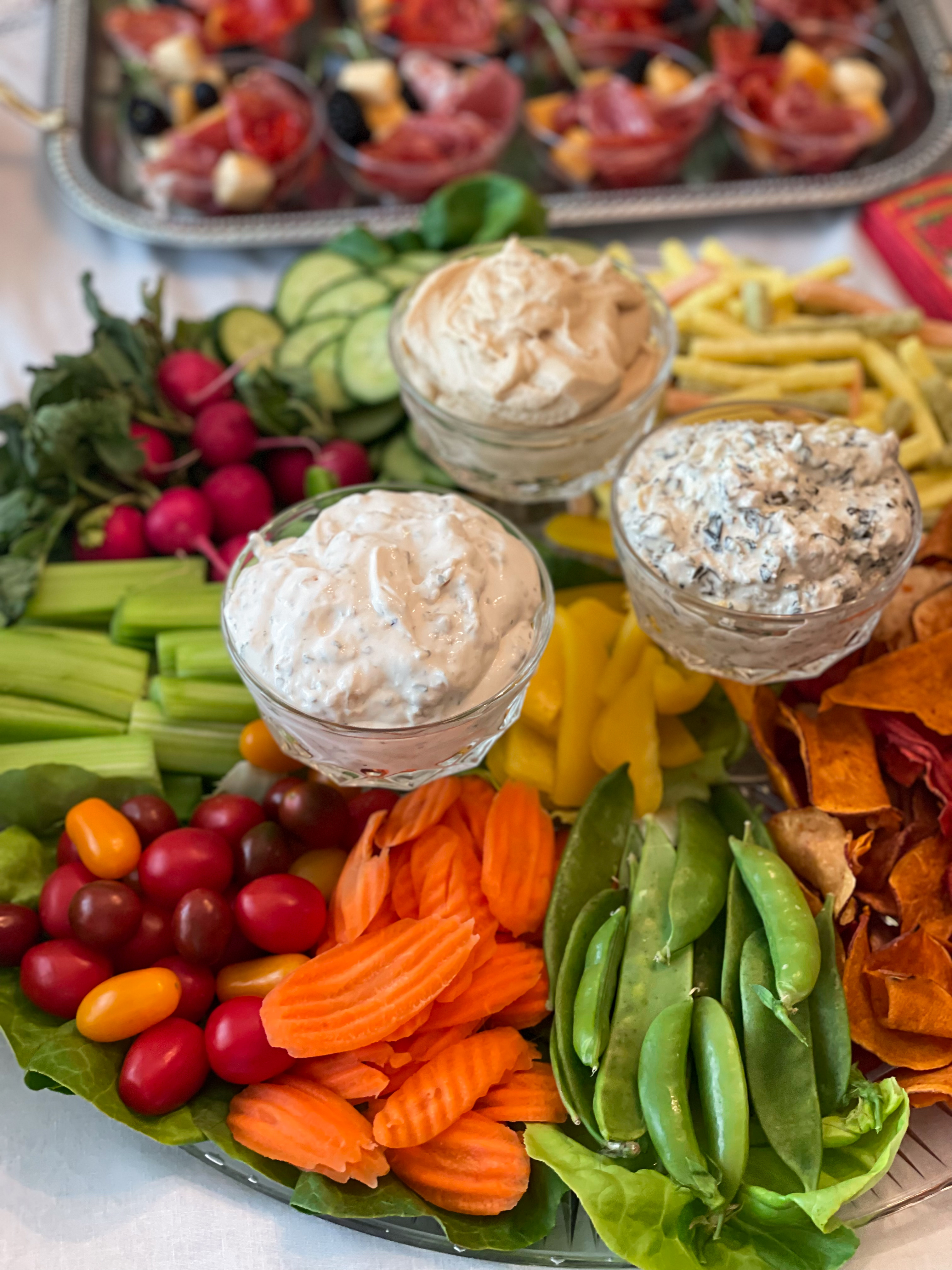 Crudités and Dip Trio