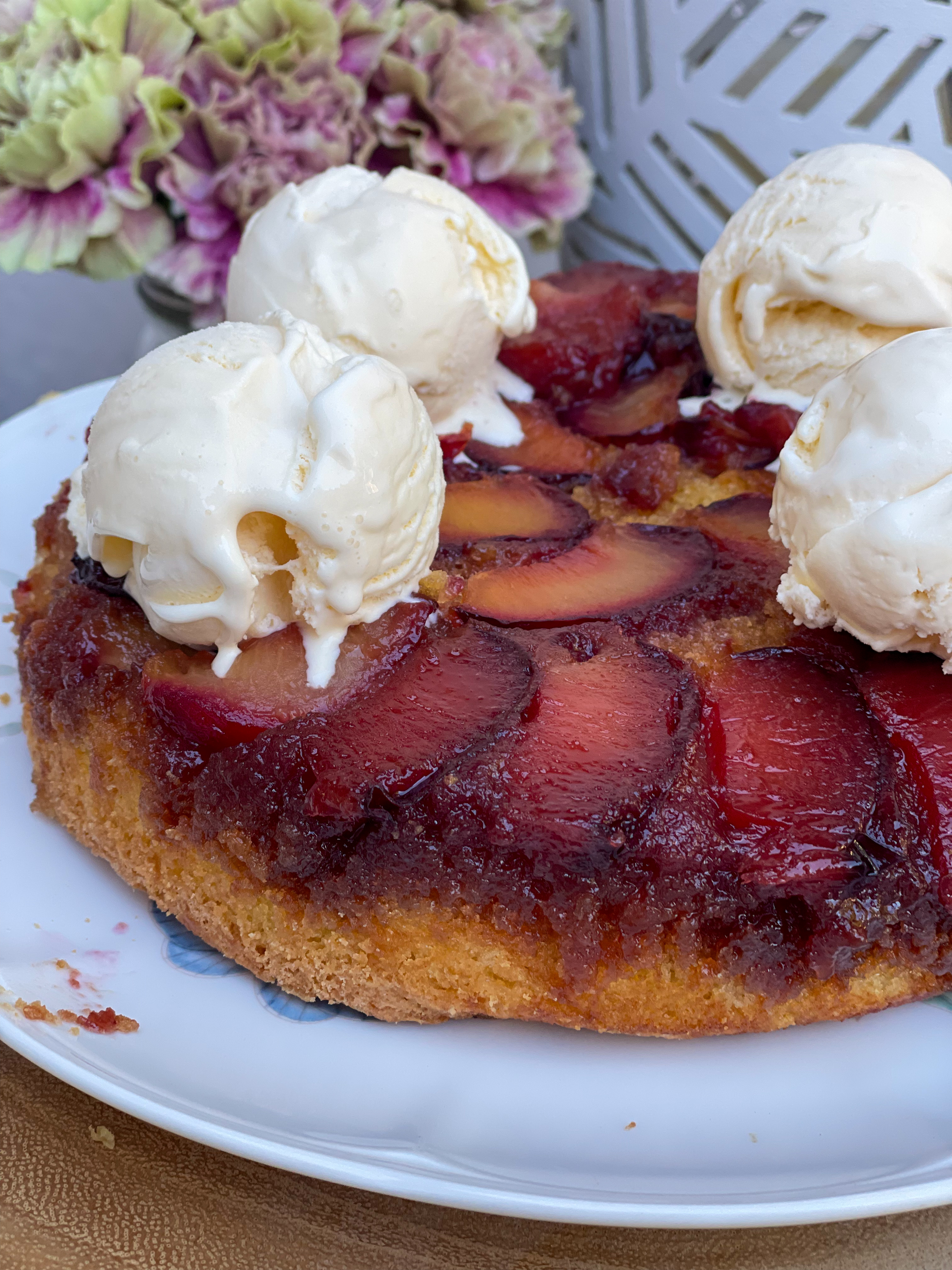 Plum Upside Down Cake