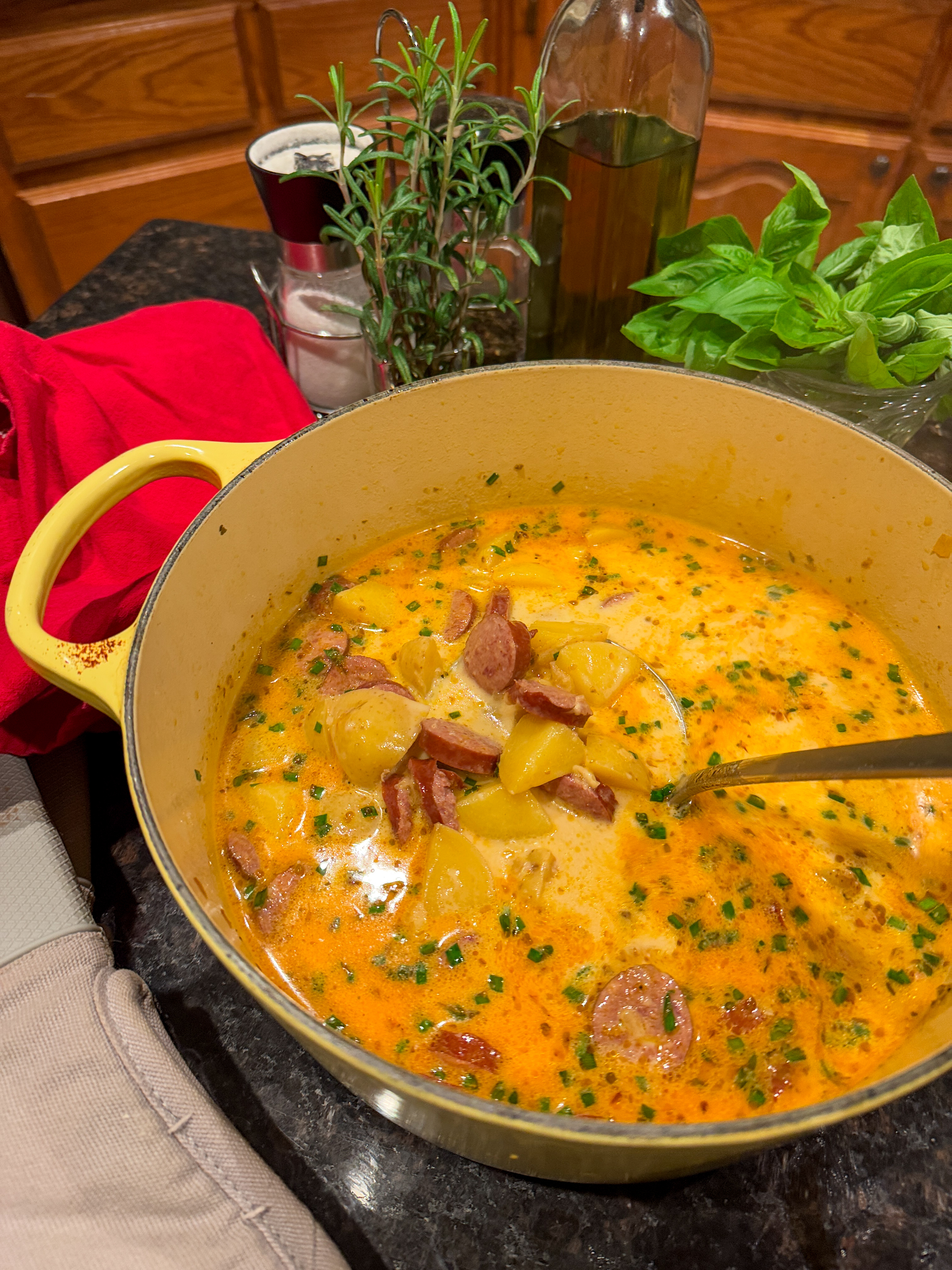 Cozy Potato Sausage Soup