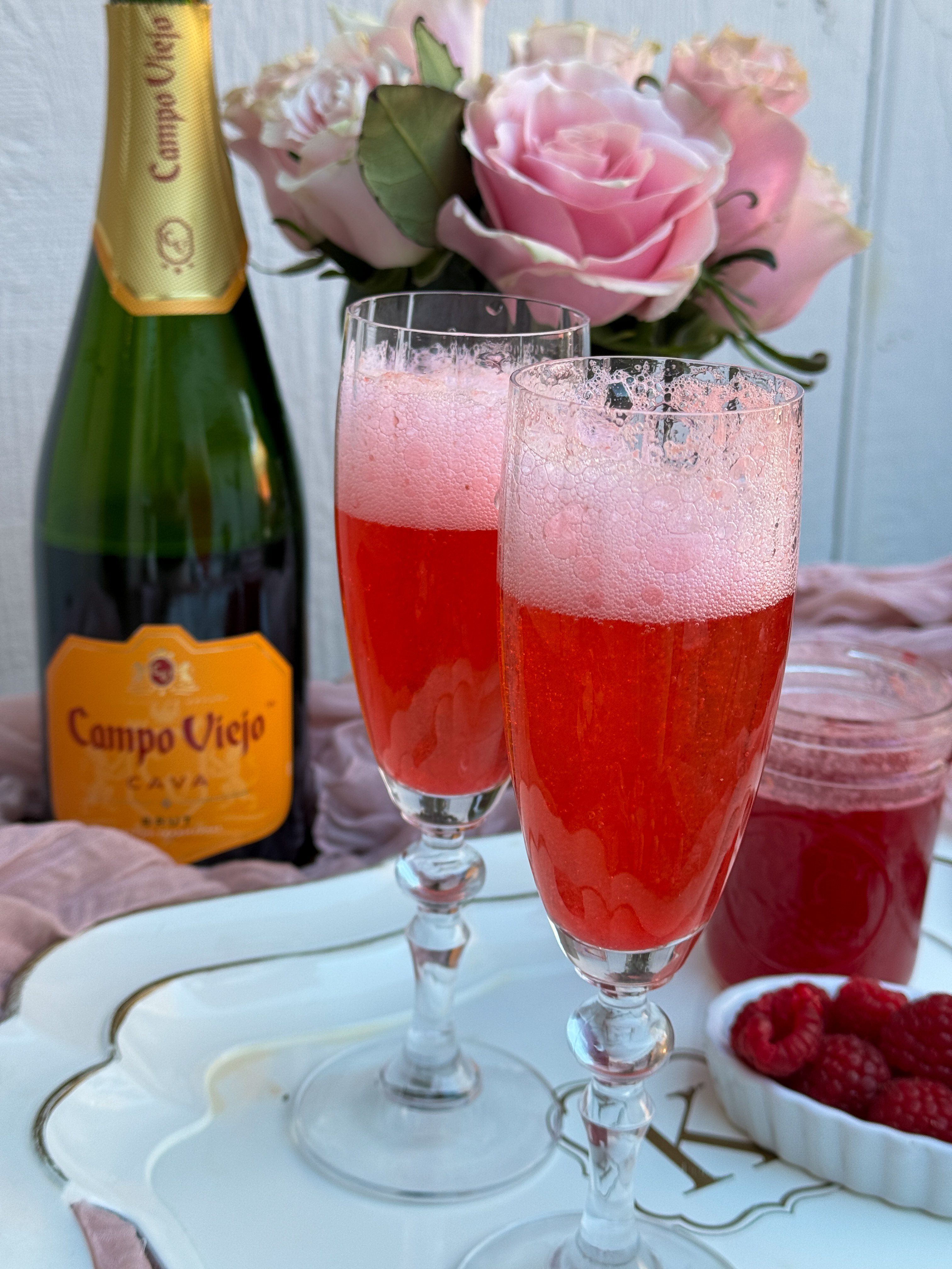 Raspberry Mimosas