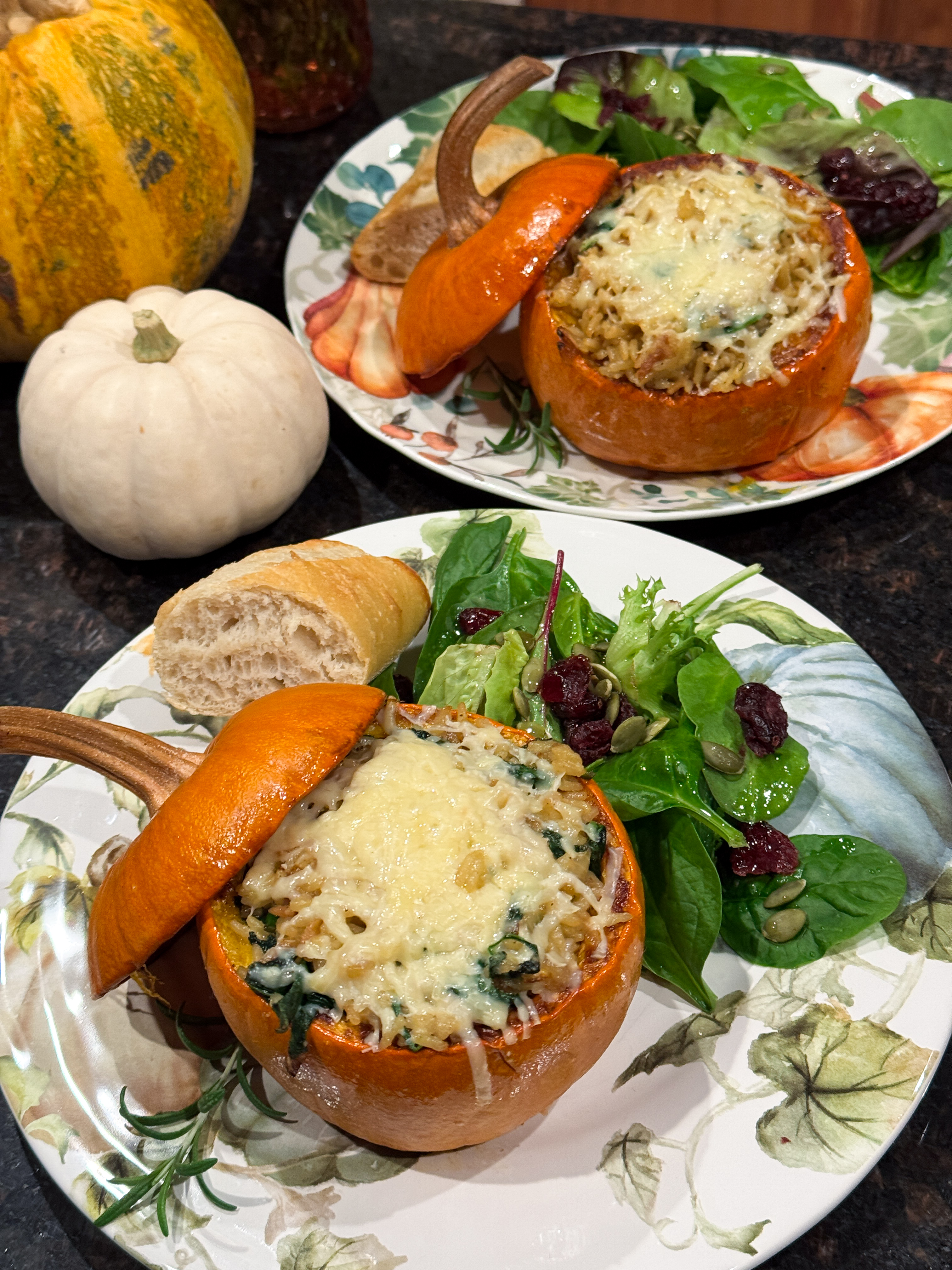 Cheesy Stuffed Pumpkins