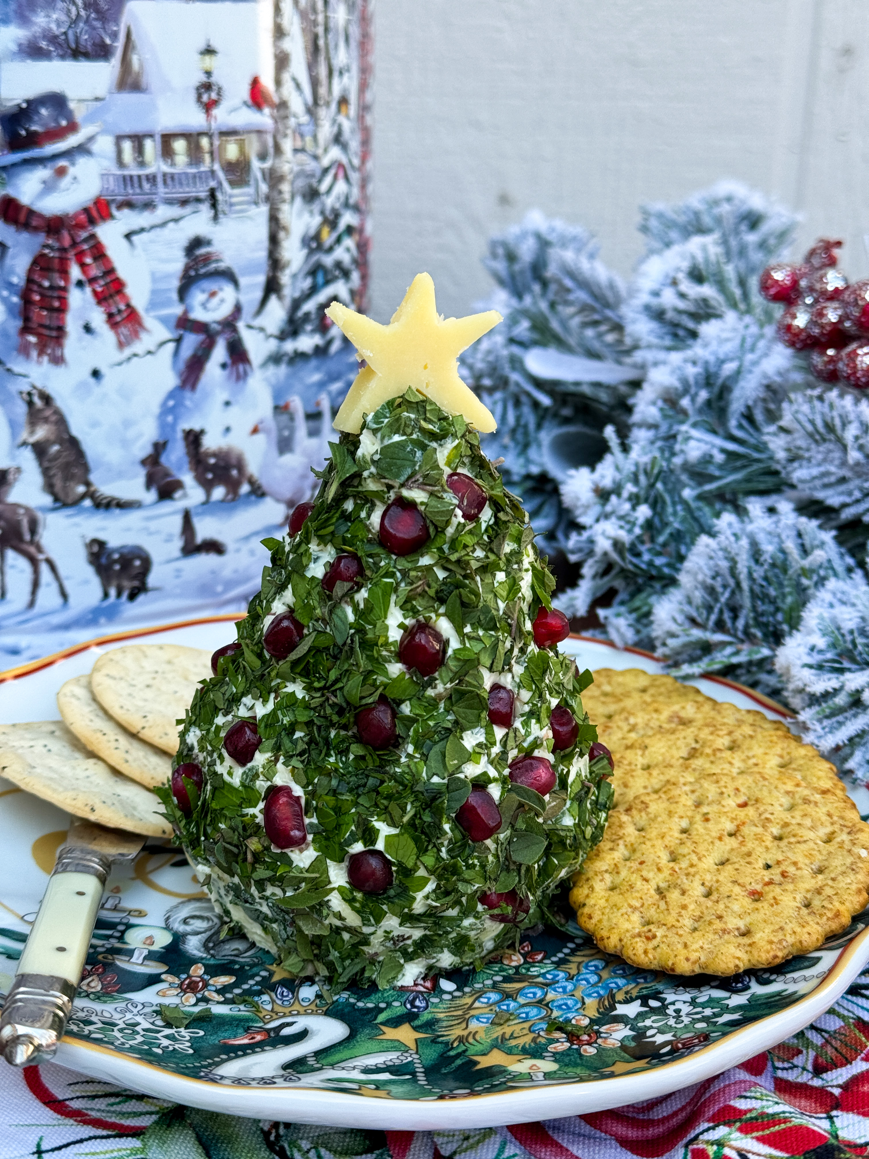 Christmas Tree Cheese Ball