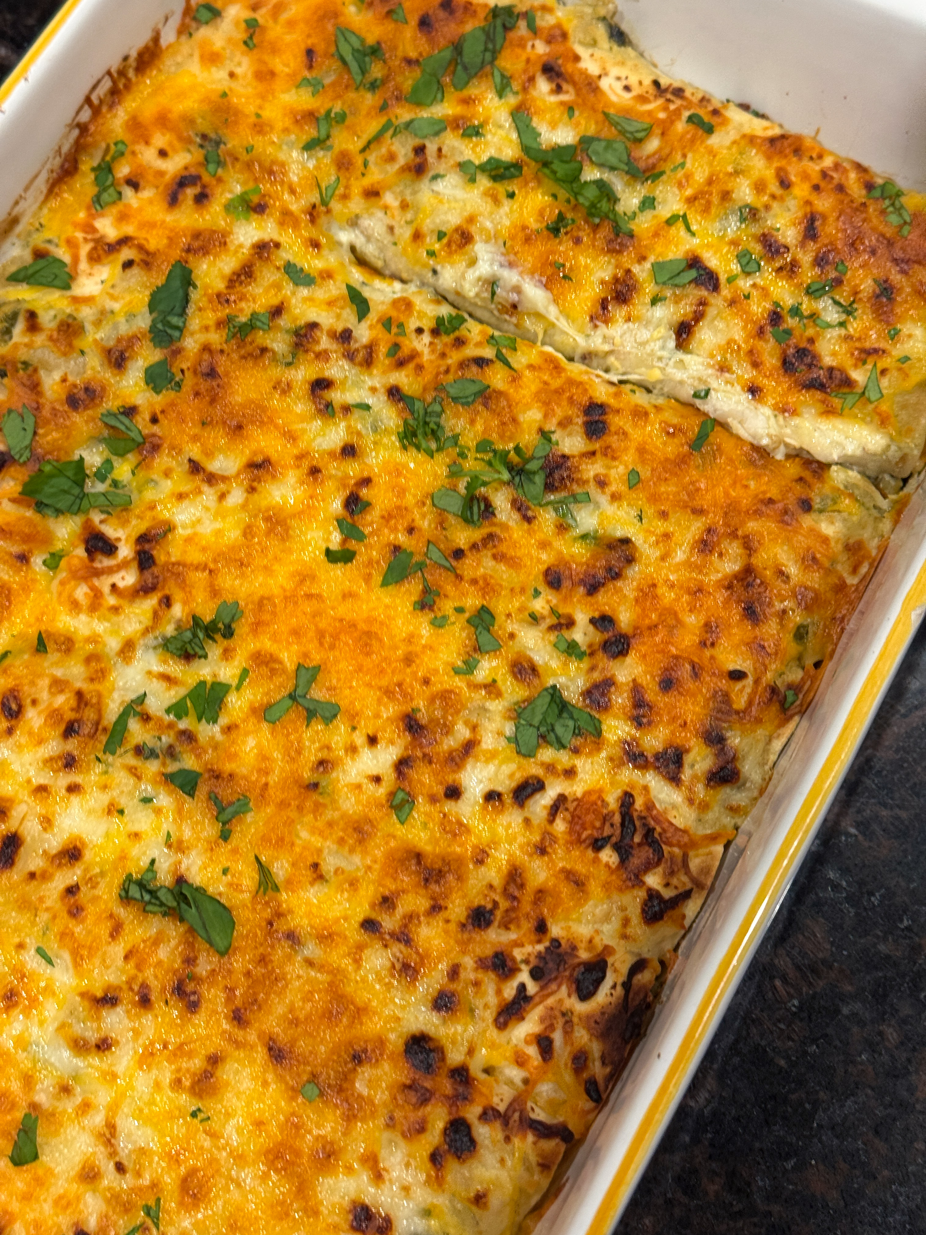 Chicken Tomatillo Enchiladas