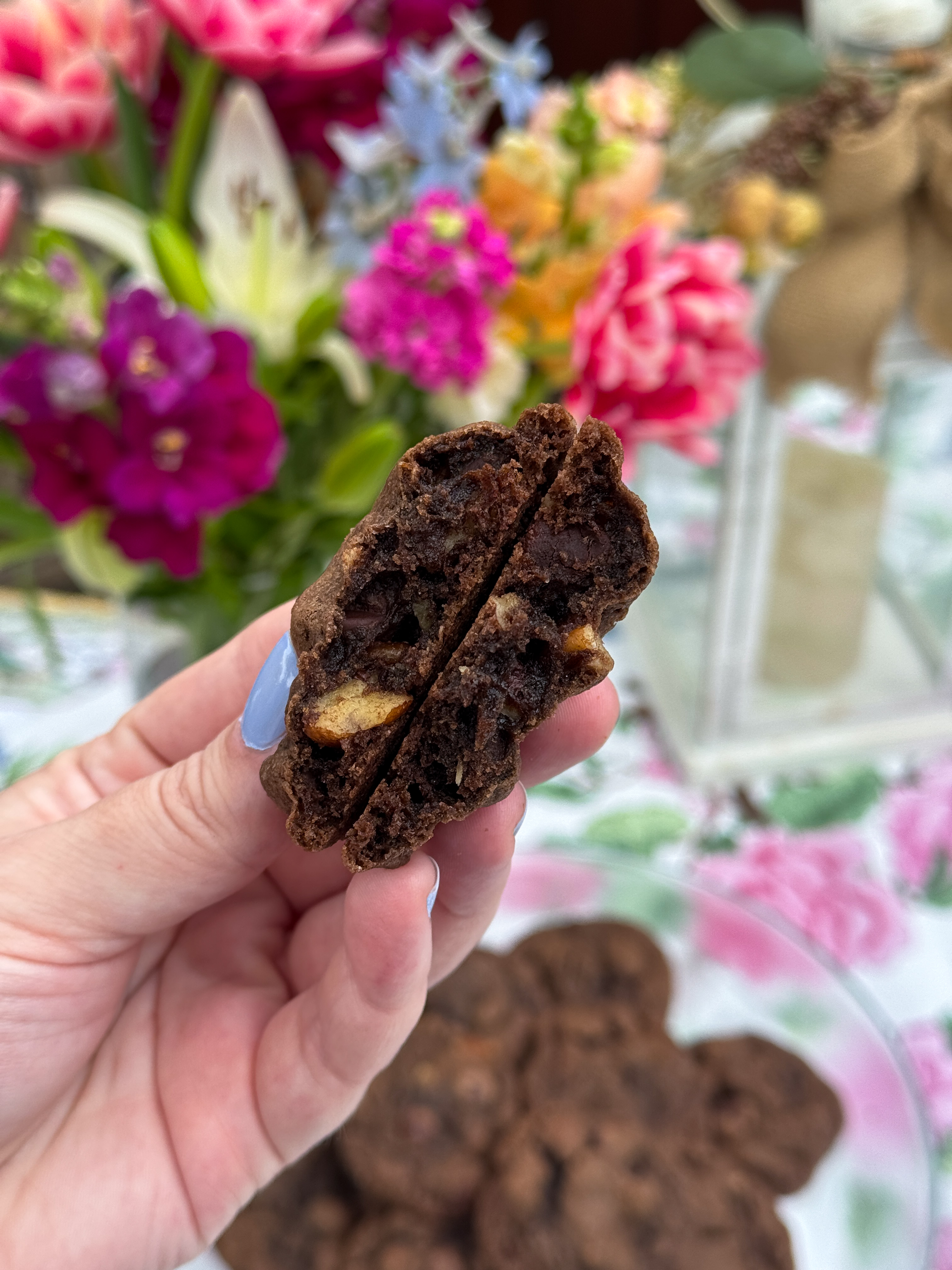 Chocolate Pecan Fudge Cookies