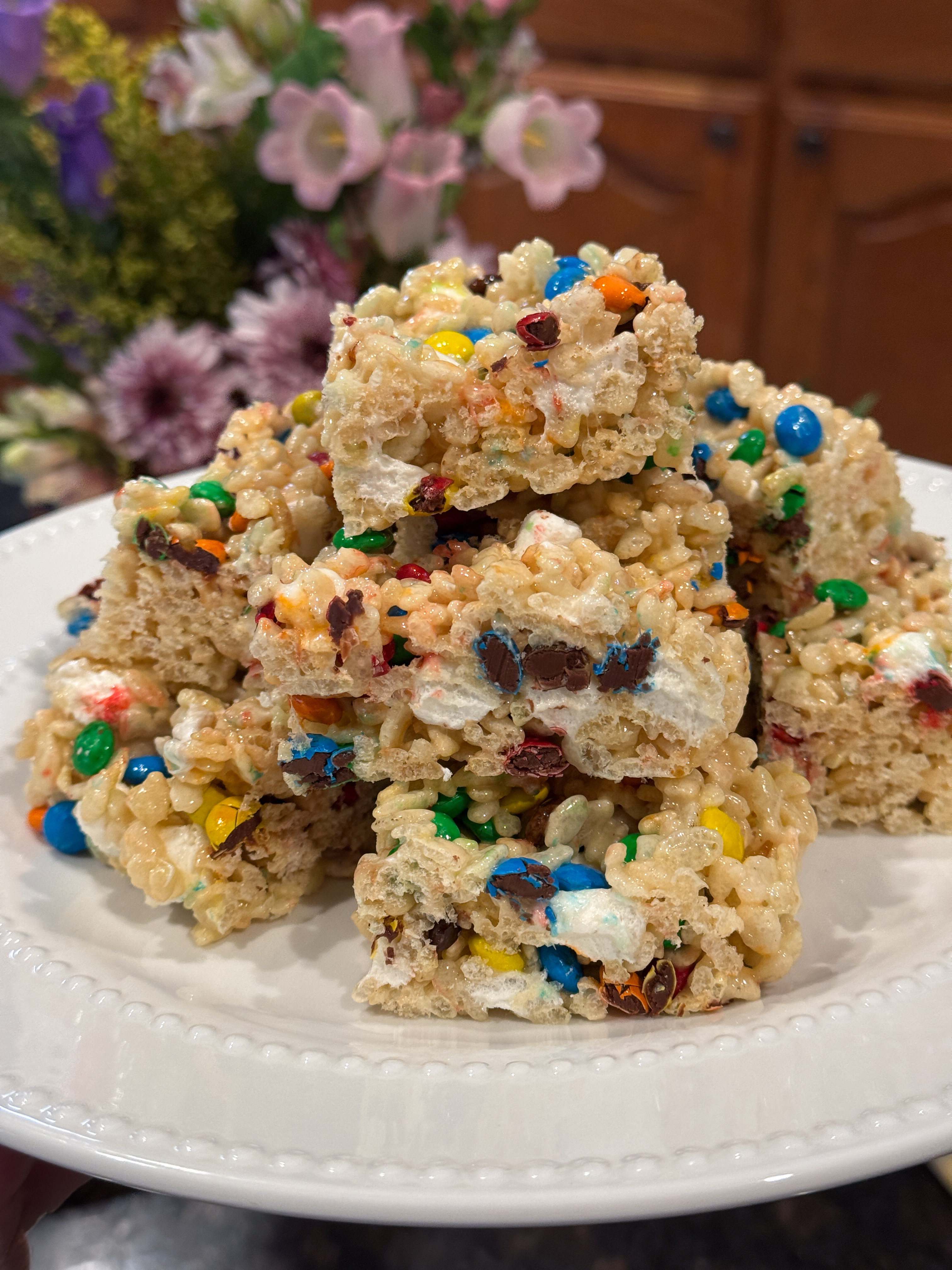M&M Rice Krispie Treats