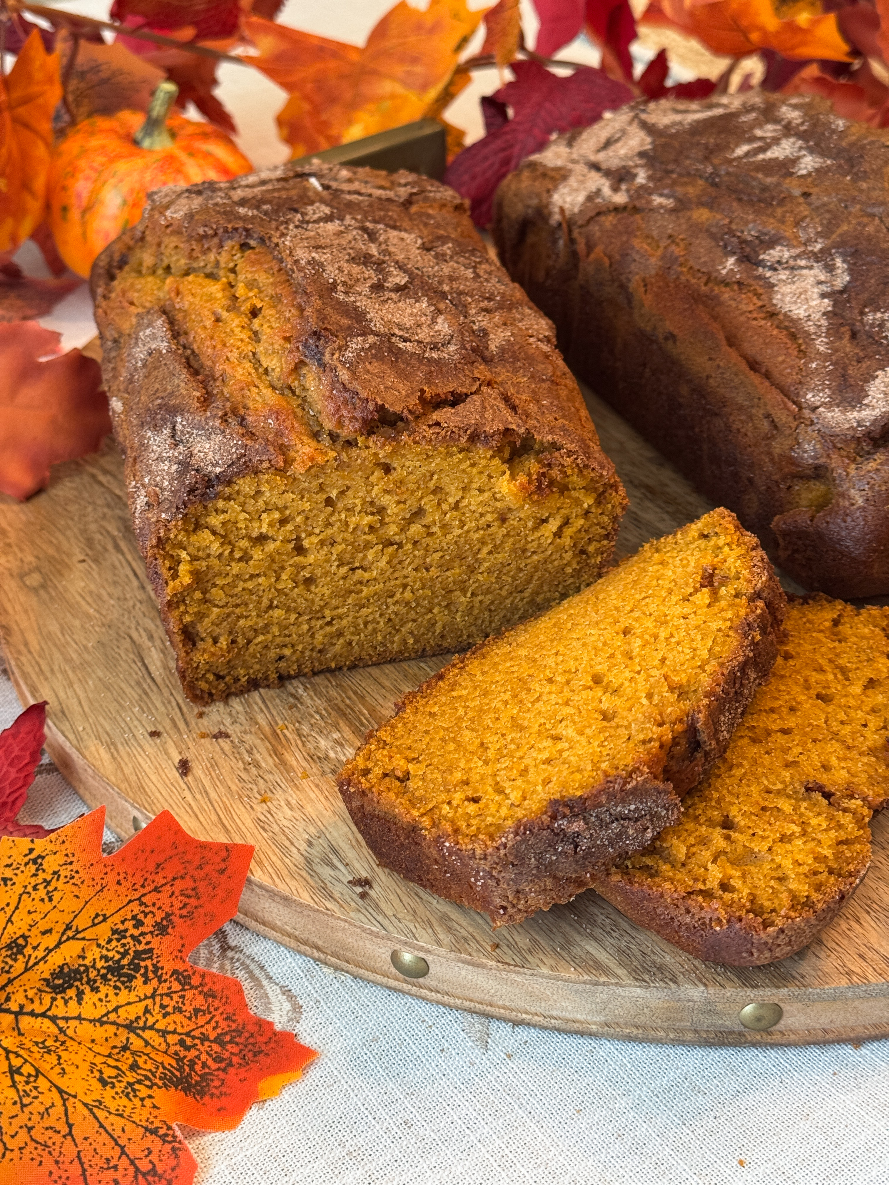 Cinnamon Sugar Pumpkin Bread