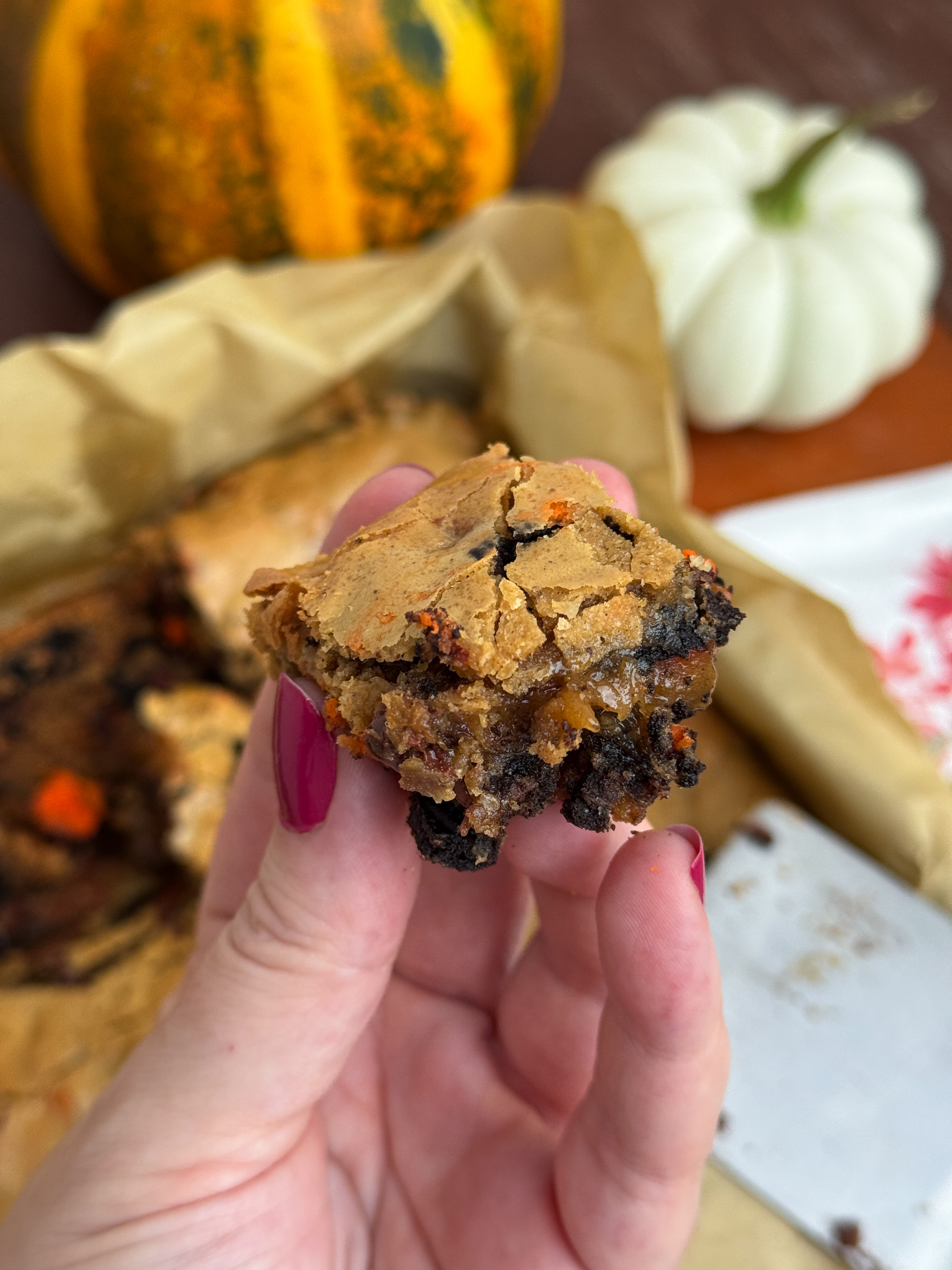 Halloween Oreo Blondies